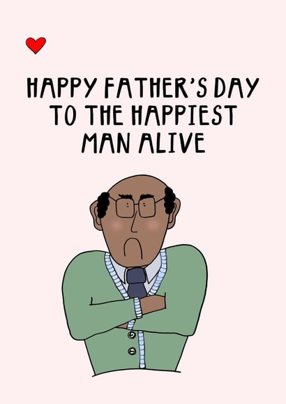 Funny grumpy Dad father's day card 1001 created by Hello Hatty