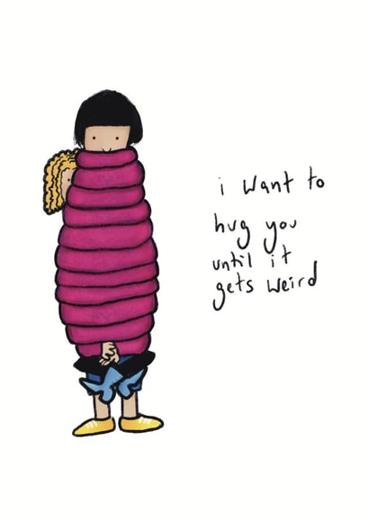 I Want to Hug You thinking of you card created by Flockadoodle