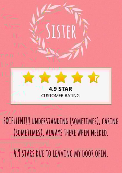 For A Special Sister Birthday card created by Creative Creator