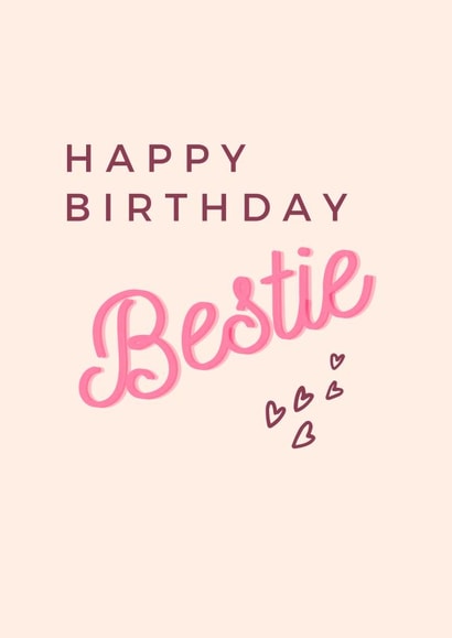 Bestie birthday card created by KC