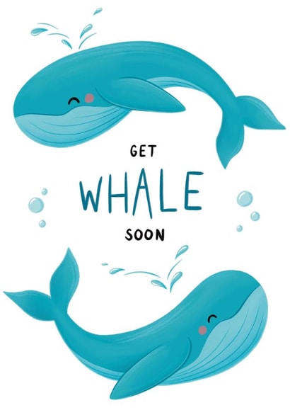 Get Whale Soon created by Sophie Kent Illustration