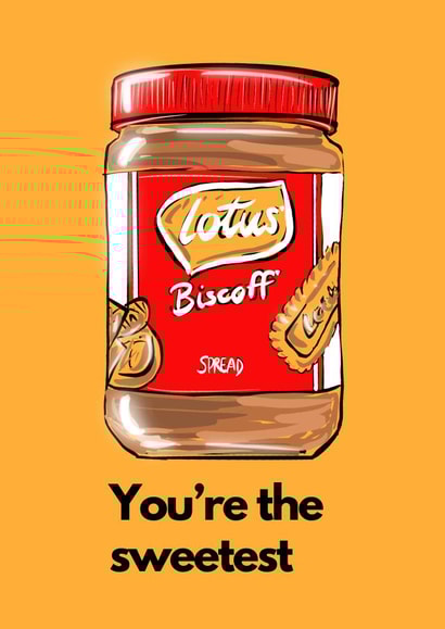 Lotus Biscoff card created by Boy Oh Boy Designs