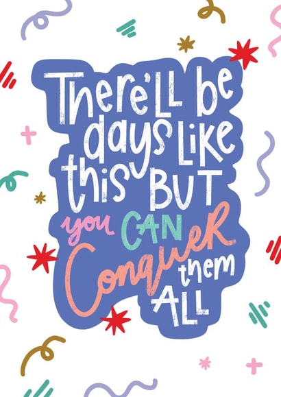 Conquer All - Mental Health Card created by Michelle Robyn