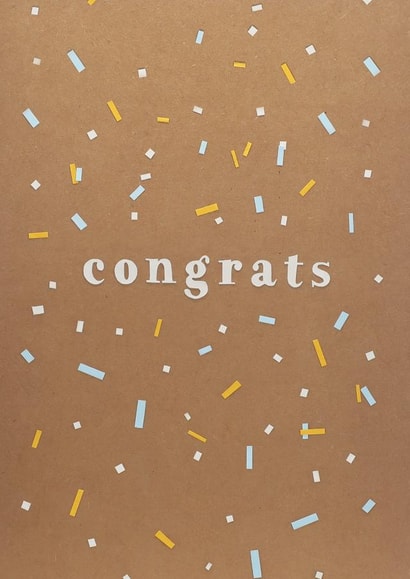 Congrats confetti created by Stacey Knights