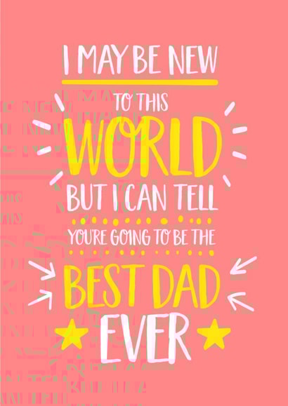 New Dad Father’s Day Card created by Elaine Miles
