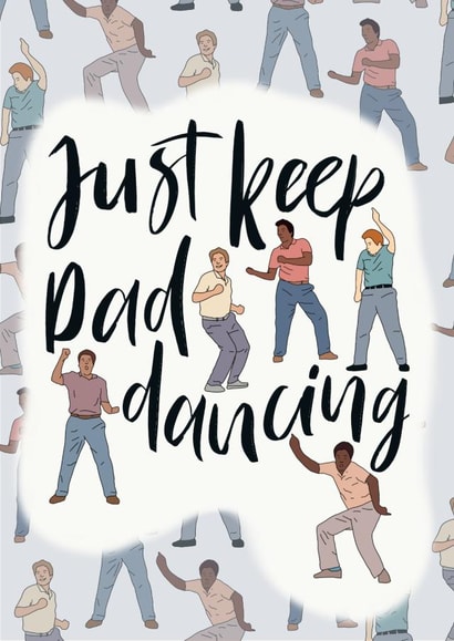 Dad dancing Father’s Day card created by Little Acorns