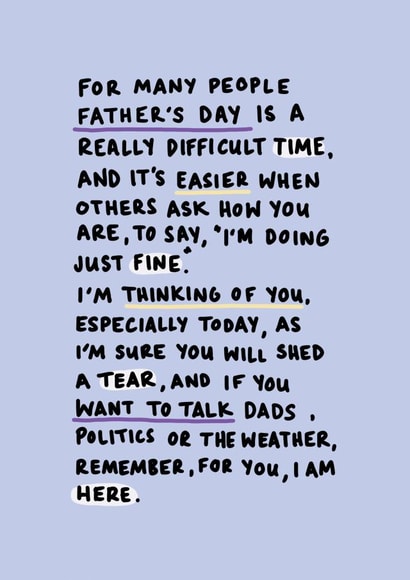 Father's Day Thinking Of You Card created by Hello Dobbs