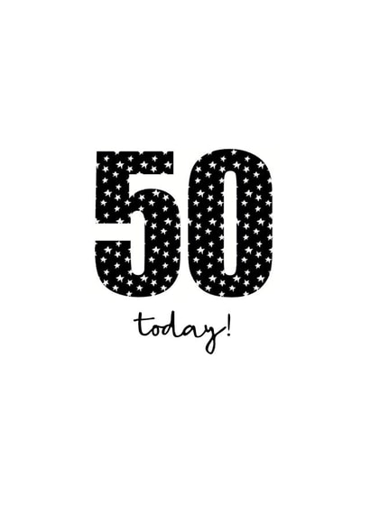 50th birthday card created by Audrey & Coco