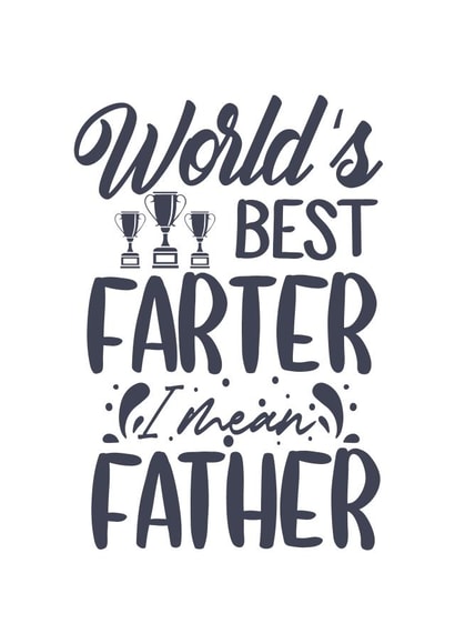 Card for World's Best Farter created by NannieP