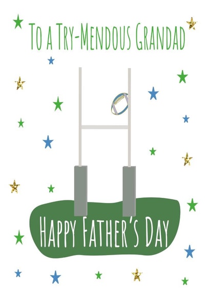 Trymendous Grandad Rugby Father's Day Card created by Missycards
