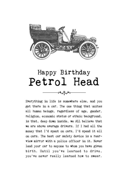 Funny Birthday Card For Car Lovers created by Coulson Macleod