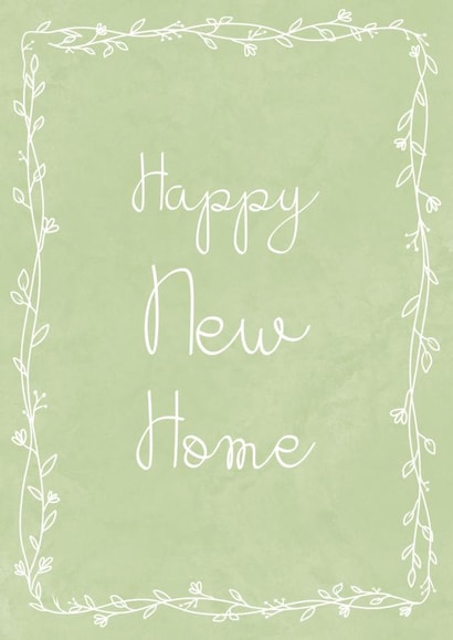 Pretty Wreath New Home Card - Foliage - Happy New Home created by Sarah Stephenson