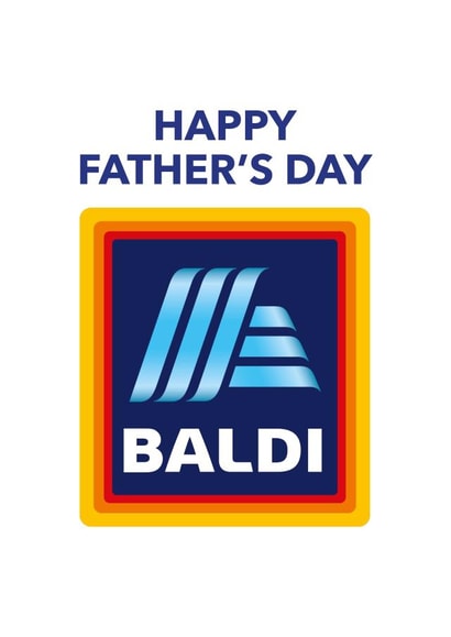 Baldi Aldi Father's Day Card created by Superlush Cards