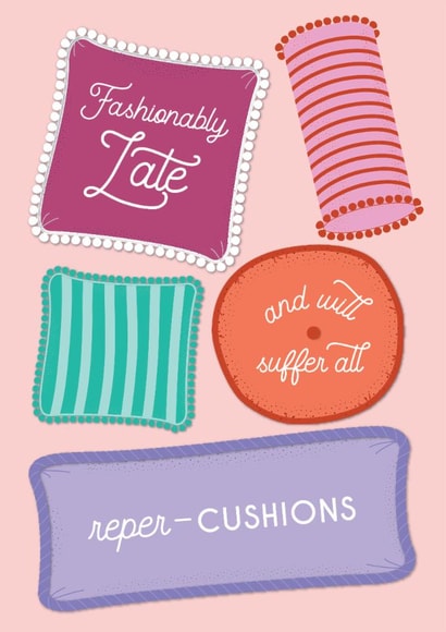 fashionably late belated birthday card created by Deborah Chou