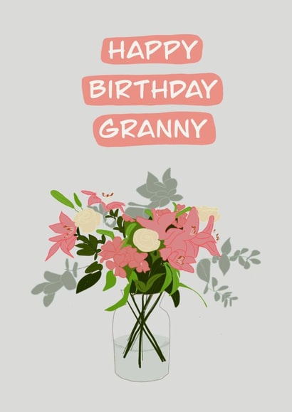 Granny’s Birthday Flowers created by @lydiapimmdraws