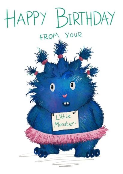 Happy Birthday from your little monster! created by Nattie Threads