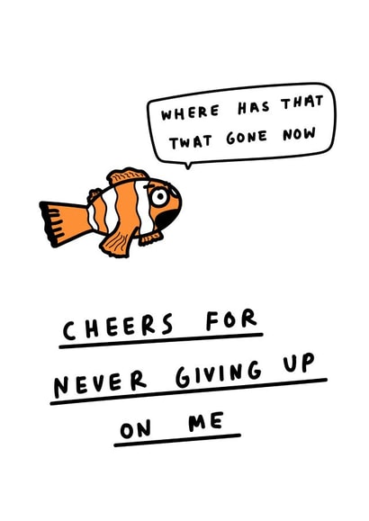 Clown Fish Father's Day card created by George The Cardmaker