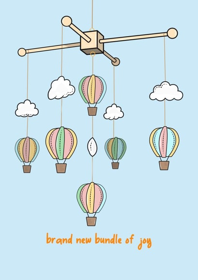 Baby cot mobile - New Baby Card created by HURRICANE REMI