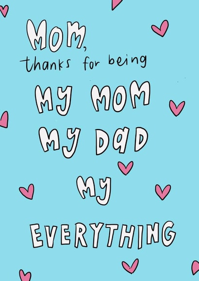 Single mom Father’s Day card created by Che Dyer