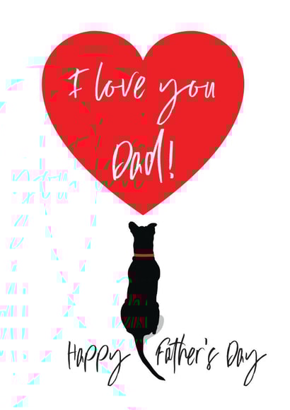 Father's Day Dog Card 1000 created by Jackie Ponwaye Design