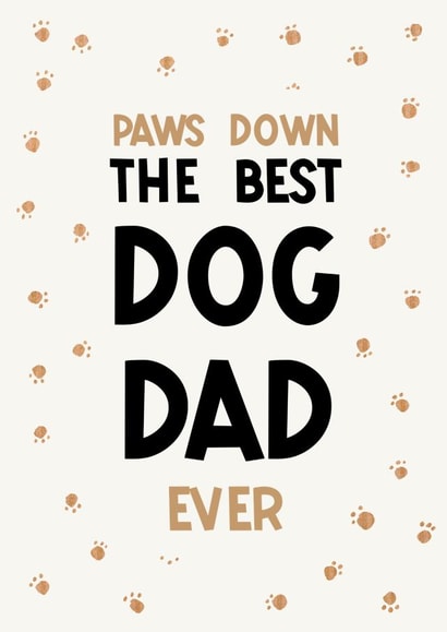 Best Dog Dad Father's Day Card created by Rascal Design