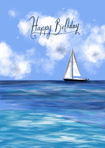 Sailing birthday card created by AP Designs