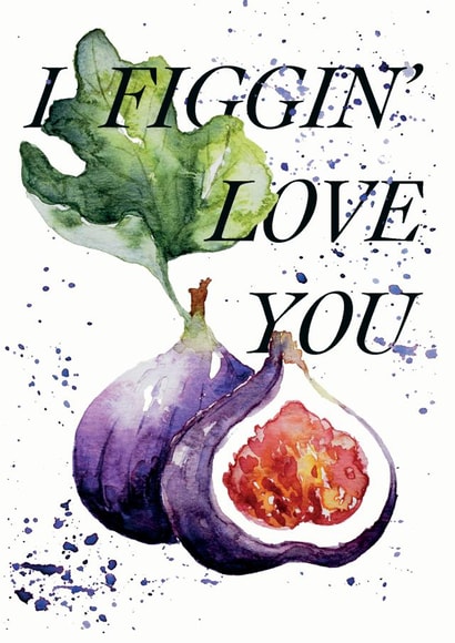 "I Figgin' Love You" romantic Anniversary card created by studio frewb