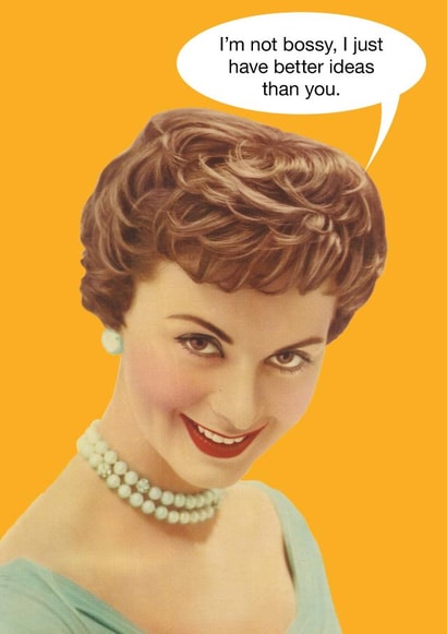 Vintage Bossy Woman Card created by kissmekwik