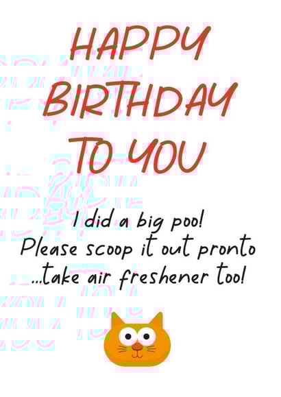 Happy Birthday from the cat card created by KGP Designs