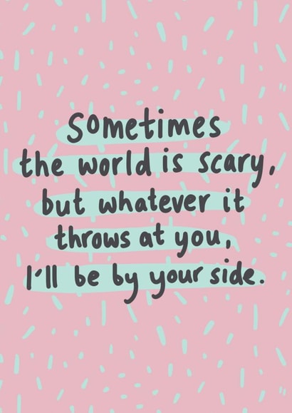 Scary World Thinking Of You Card created by Hello Dobbs