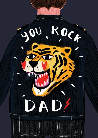 You Rock Dad Father's day card created by NICHOLA COWDERY ILLUSTRATIONS 