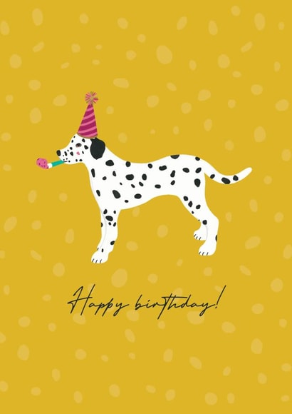 Dalmatian Happy Birthday Card created by Forest & Fig