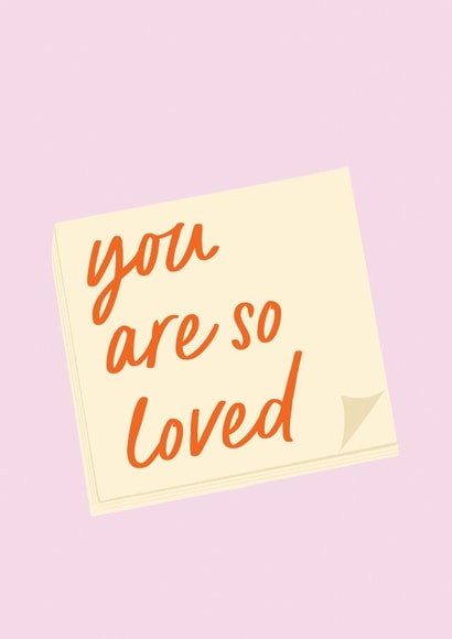 You Are So Loved Postit Note created by @tikkled.pink