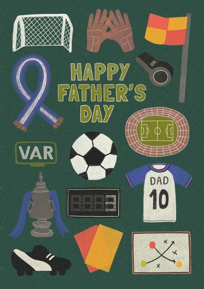 Football Father's Day Card created by Made by Burbs