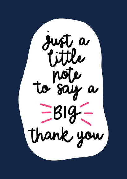 A Big Thank You Greetings Card created by Aimee McFadden