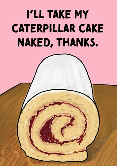 Naked Caterpillar Cake created by Cards from Designers