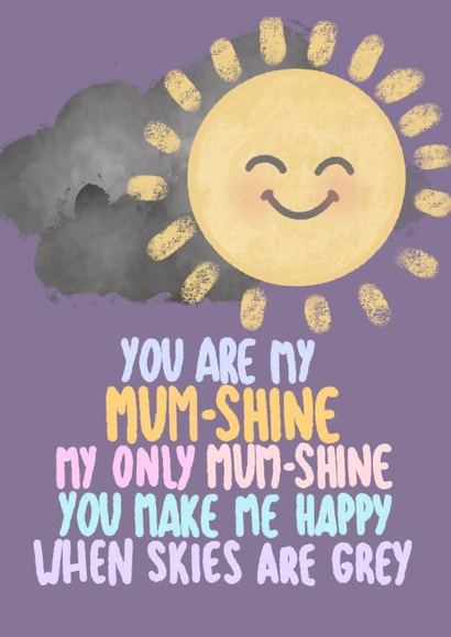 Mum sunshine card created by Esther the Sketcher