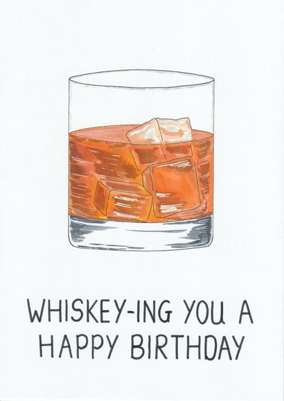 Whiskey Birthday Card created by Ow Cards