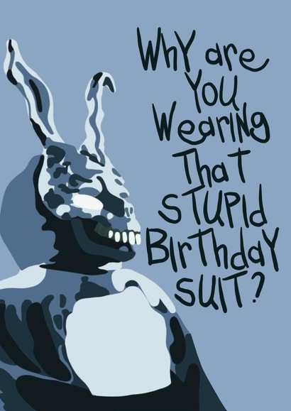 Donnie Darko Frank the Bunny Birthday Card created by Harley's Designs