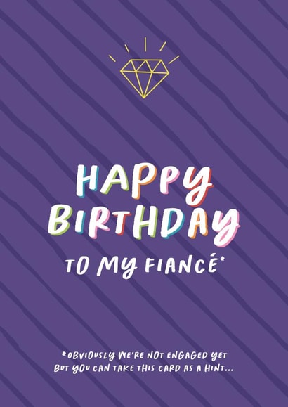 Happy Birthday Engagement Hint card created by Distracted But Creative