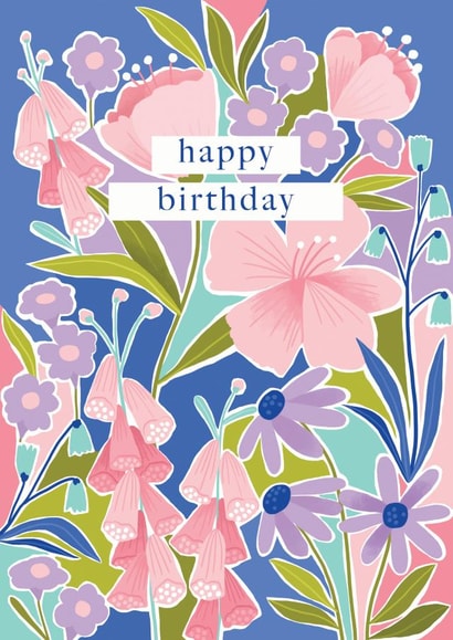 Pretty Birthday Card - Floral - Garden created by Joanna Clay Design