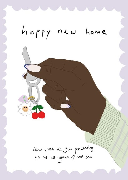 Cheeky Happy new home card 1001 created by Eat the Moon
