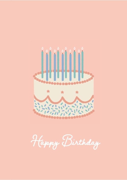 Cute Cake Birthday Card created by YeahYeahMaybe