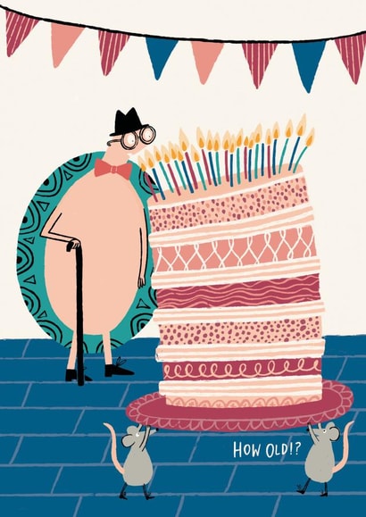 Happy Birthday Old Timer Card created by Abigail Burch