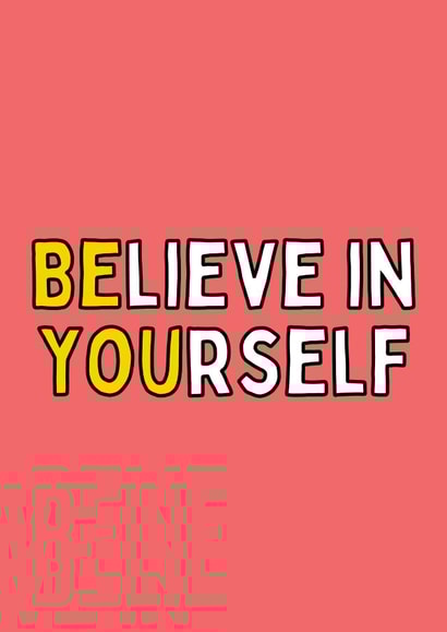 Believe In Yourself Card created by Meg's Creative Outlet