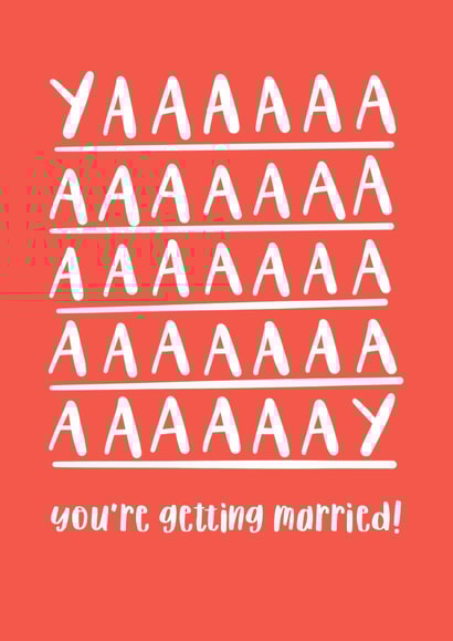 Yaaaaaay You're Getting Married Card created by Poppet and Moose