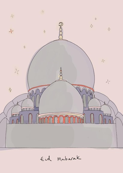 Eid Mubarak card created by Eat the Moon