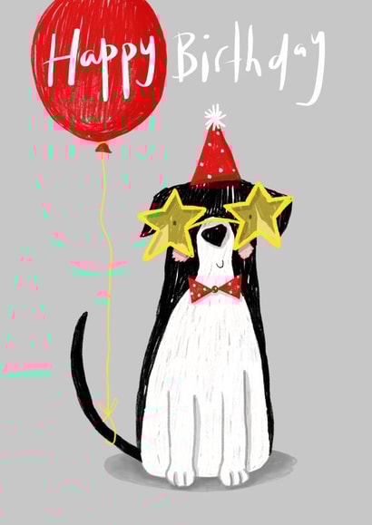 Party Dog Happy Birthday Card created by Nicola Watson