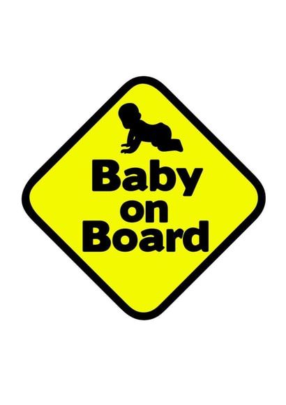 Baby on board created by @sammie.illustrates