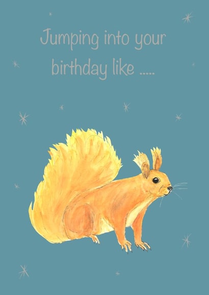 Squirrel card  created by Rachel Croker